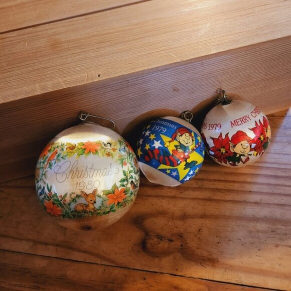 Vintage 70s 80s Christmas Tree Ornaments Holiday Home Decor Eclectic Kitschy - Picture 9 of 9